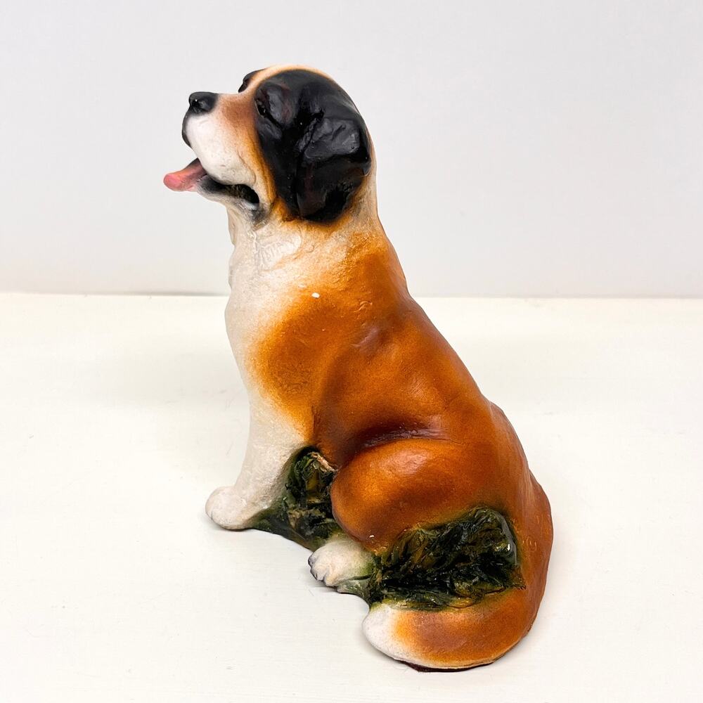 Vintage Ron Hevener Signed St. Bernard Figurine